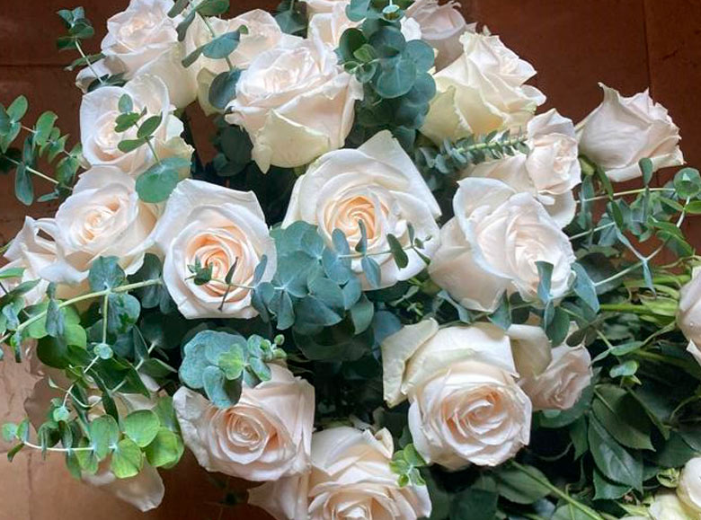 Ramos de rosas para novia